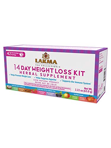 Lakma Tea 14 Days Weight Loss Kit – 42 Tea Bags (100%…