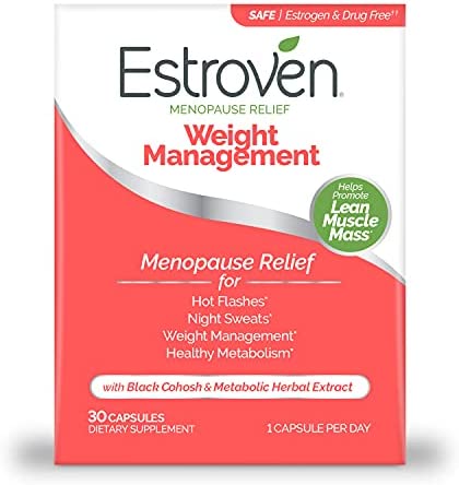 Estroven Weight Management for Menopause Relief – 30 Ct. – Clinically Proven…