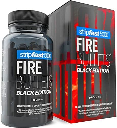 stripfast5000 Fire Bullets Max Strength Black Edition for Women & Men -…