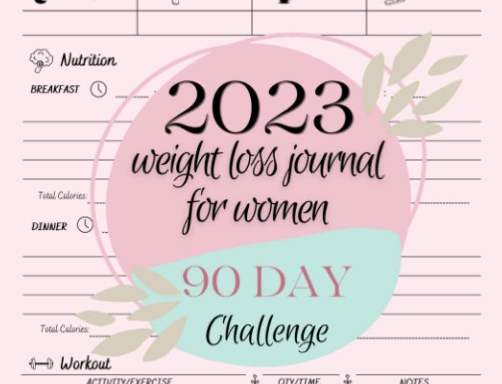 Weight Loss Journal for Women: Daily Food Diary Weight Loss Tracker Journal…