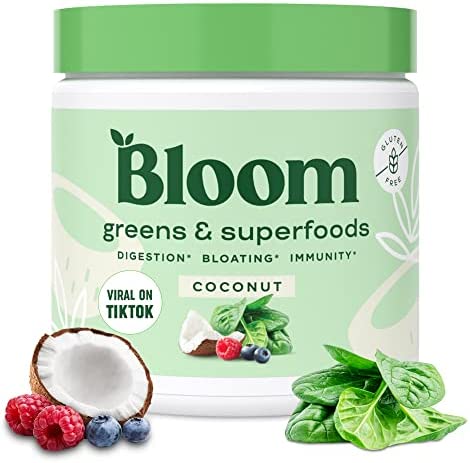 Bloom Nutrition Super Greens Powder Smoothie & Juice Mix – Probiotics for…