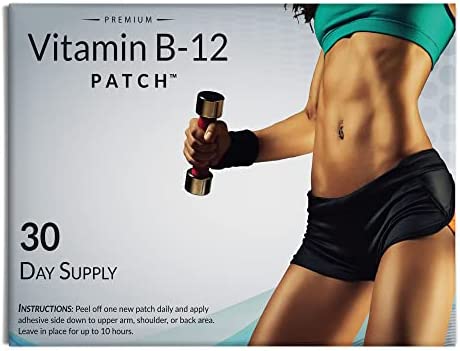 VitaPatch Vitamin B12 Patch for Energy Plus – 30 Day Supply Vitamin…