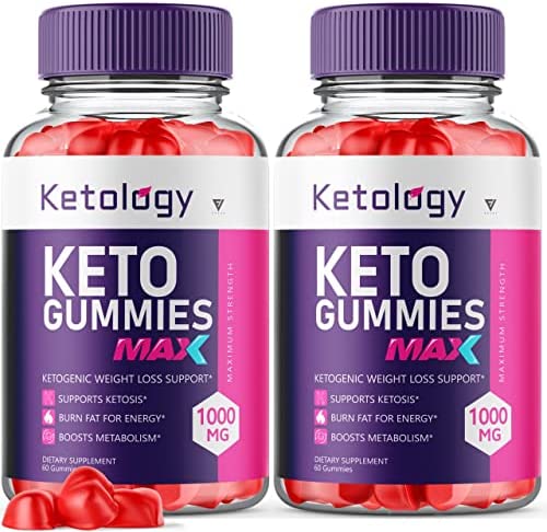 (2 Pack) Ketology Keto ACV Gummies Advanced Weight Loss Ketologic Shark Oprah…