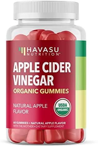 HAVASU NUTRITION Organic Apple Cider Vinegar Gummies with The Mother | Metabolism…