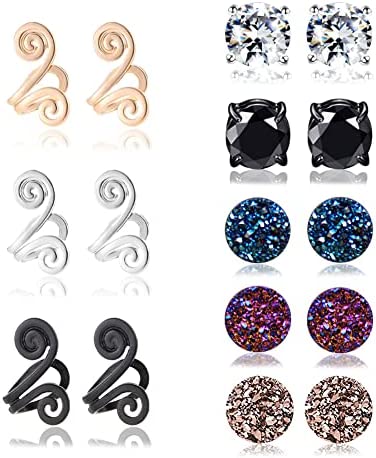 Ronglry Acupressure Slimming Earrings Therapy Weight Loss Earrings for Women Men Non…