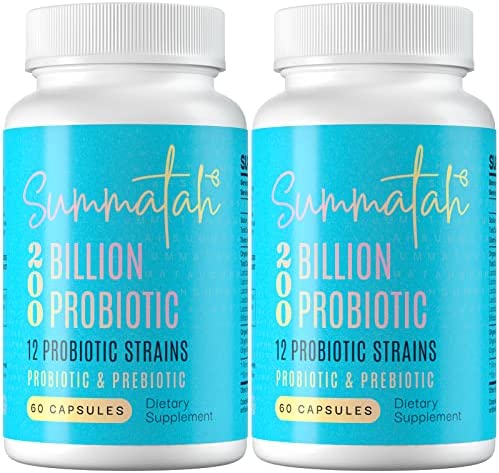 200 Billion CFU Probiotics – High Potency Probiotics for Women and Men,…