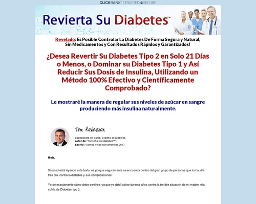 Revierta Su Diabetes Tipo 2 y Pre-Diabetes, Controle Diabetes Tipo 1!