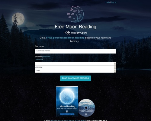 Moon Reading – Interactive Astrology Reading that converts like CRAZY!